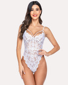 avidlove teddy lingerie for women floral lace bodysuit scallop trim one piece babydoll