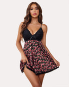 avidlove lace nightgown v neck modal babydoll lounge dress