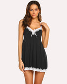 avidlove women sexy sleepwear lace nightgown full slip mini dress sleepwear