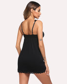 avidlove women sexy sleepwear lace nightgown full slip mini dress sleepwear