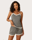 avidlove women cami pajama set modal sleepwear lace trim short pj set with shorts