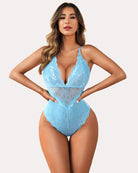 avidlove women pius size snap crotch lingerie sexy lace bodysuit deep v teddy one piece