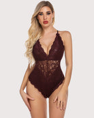 avidlove women snap crotch lingerie sexy lace bodysuit deep v teddy one piece lace babydoll