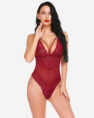 avidlove womens snap crotch lingerie lace teddy one piece babydoll sexy mini bodysuit