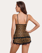 avidlove sweetness cami set lace leopard print lingerie pajamas lounge sets