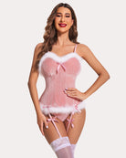 avidlove christmas lingerie for women santa costume sexy bustier corset top bodysuit garter lingerie