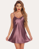 avidlove women sleepwear satin nightgown mini slip chemise short nightwear