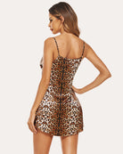 avidlove women leopard satin nightgown lingerie dress sleepwear mini slip nightwear