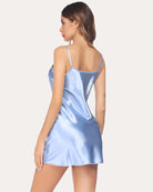 avidlove women sleepwear satin nightgown mini slip chemise short nightwear