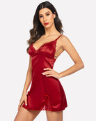 avidlove floral lingerie for women satin lace mini dress v neck nightgown