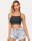 avidlove lace bralette for women high neck camisoles racerback double layered crop top