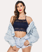 avidlove lace bralette for women high neck camisoles racerback double layered crop top