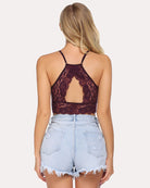 avidlove lace bralette for women high neck camisoles racerback double layered crop top