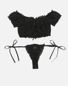 avidlove mesh butterfly bra and panty set sheer ruffle lingerie set