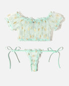 avidlove mesh butterfly bra and panty set sheer ruffle lingerie set