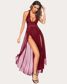 avidlove women lingerie deep v neck nightwear one piece sexy nightgowns mosaic lace mesh dress