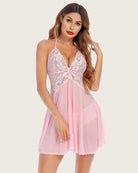 avidlove lingerie for women lace babydoll halter chemise v neck nightgown sexy sleepwear nightdress