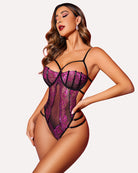 avidlove women teddy lingeries sexy lingerie strappy lace bodysuit deep v one piece babydoll