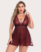 avidlove women plus size babydoll lingerie sheer lace chemise mesh sleepwear