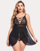 avidlove plus size babydoll womens snap crotch lingerie v neck lace nighty sleepwear l 4xl