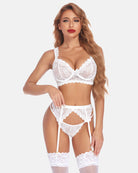 avidlove lace garter lingerie set with underwire push up lingerie set no stockings