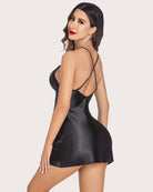 avidlove women lingerie satin lace chemise nightgown v neck sexy full slips sleepwear dress