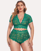 avidlove plus size lingerie plus floral lace scallop trim lingerie set deep v allover lace bra panties set sexy clubwear