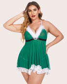 avidlove womens plus size christmas lingerie set santa chemises babydoll mesh nightwear