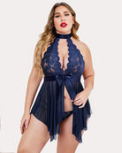 avidlove plus size babydoll for women high waist teddy chemise floral lace lingerie