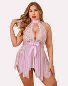 avidlove plus size babydoll for women high waist teddy chemise floral lace lingerie