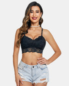 avidlove lace bralettes for women padded bralette camisole racerback crop top floral lace bralettes v neck