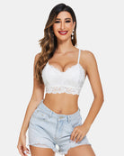 avidlove lace bralettes for women padded bralette camisole racerback crop top floral lace bralettes v neck