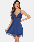 avidlove silk nightgown for women sexy lace sleepwear satin sleeveless chemise dress