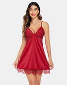 avidlove silk nightgown for women sexy lace sleepwear satin sleeveless chemise dress