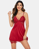 avidlove silk nightgown for women sexy lace sleepwear satin sleeveless chemise dress