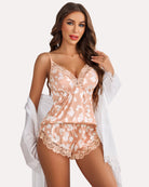 avidlove satin pajamas set womens lace sleepwear sexy lingerie cami shorts set s xxl