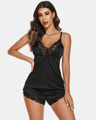 avidlove satin pajamas set womens lace sleepwear sexy lingerie cami shorts set s xxl