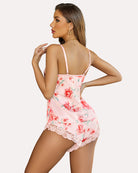 avidlove floral print satin pajamas set lace sleepwear sexy lingerie cami shorts set