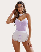 avidlove women maid costume set sexy halloween cosplay lingerie teddy and apron with choker