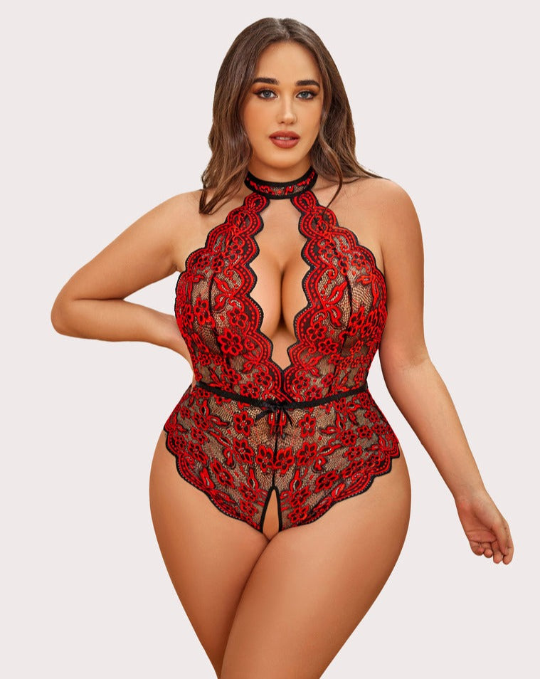 Sexy Suit Lace Perspective Fat Sexy Lingerie