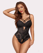 avidlove women floral lace harness lingerie bodysuit one piece teddy babydoll