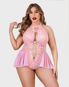 avidlove womens plus size lingerie lace bodysuit teddy deep v one piece lace babydoll