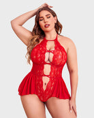 avidlove womens plus size lingerie lace bodysuit teddy deep v one piece lace babydoll