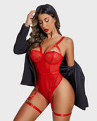 avidlove teddy lingerie for women with garter belt one piece lingerie naughty strappy lingerie lace exotic bodysuit