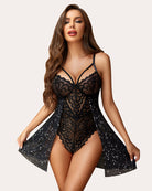 avidlove babydoll lingerie for women floral snap crotch teddy chemise nightie lace nightgown