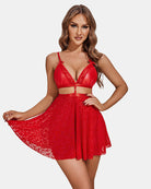 avidlove sexy nightdress for women lace babydoll mesh nightgown v neck teddy open back lingerie