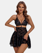 avidlove sexy nightdress for women lace babydoll mesh nightgown v neck teddy open back lingerie