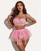 avidlove lace garter lingerie for women mesh mini skirt nightwear babydoll bodysuit b0c1mrl85j