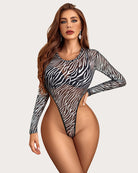 avidlove long sleeve bodysuit for women mesh bodysuit top sheer cutout waist leotards s xxl