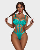 avidlove womens bondaged lingerie set sexy underwired push up teddy lingerie one piece babydoll